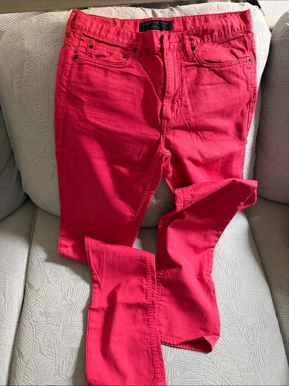 Marc By Marc Jacobs Hot Pink High-Rise Jeans